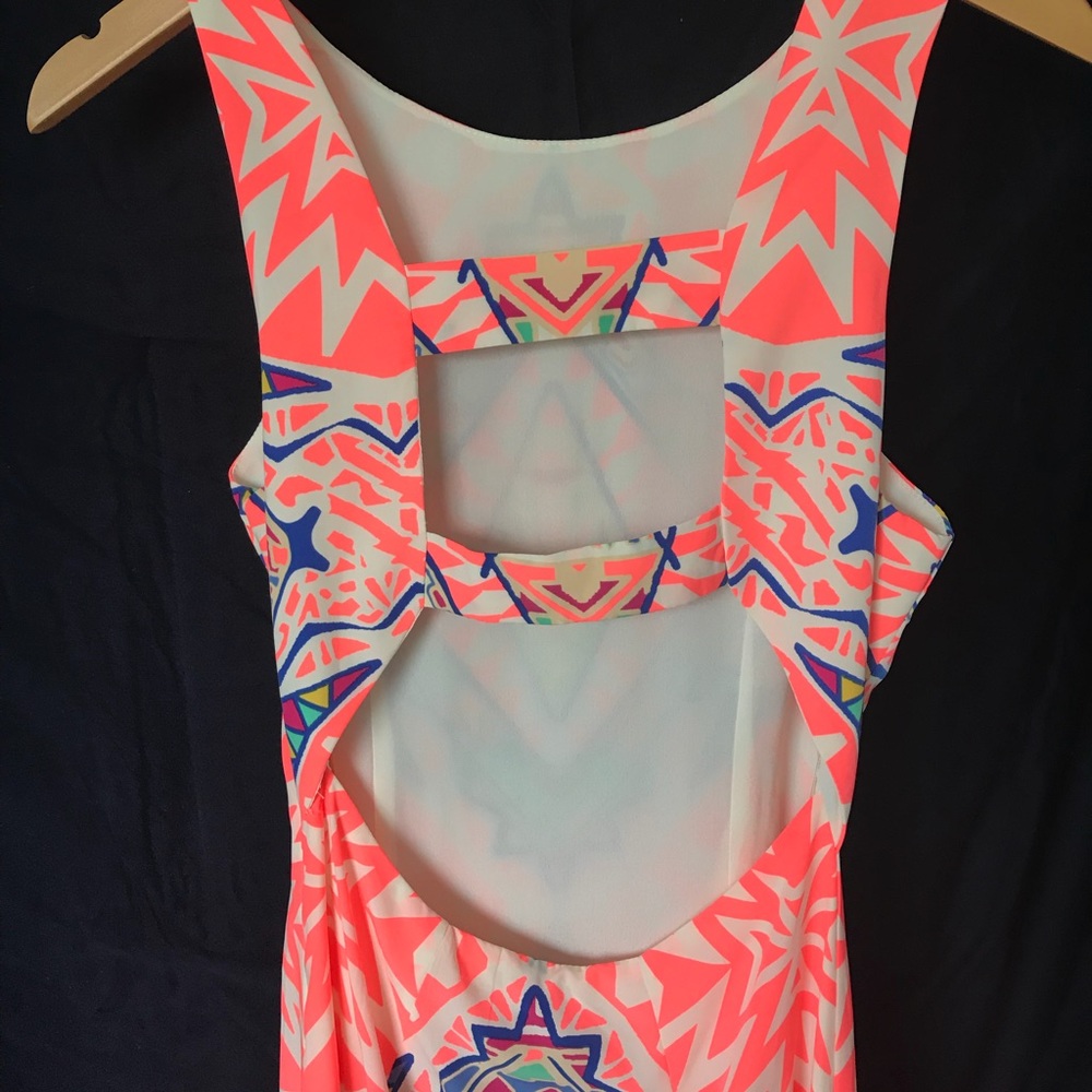 Gianni Bini Bright Maxi Dress, Open back